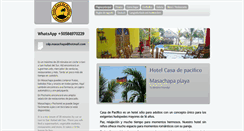Desktop Screenshot of casadepacifico.com